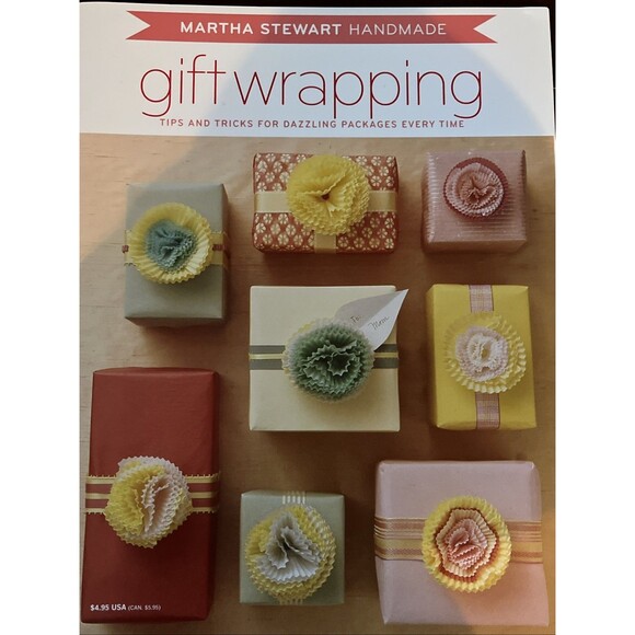 Martha Stewart Handmade Gift Wrapping Tips & Tricks Paper Back Book - Picture 1 of 4